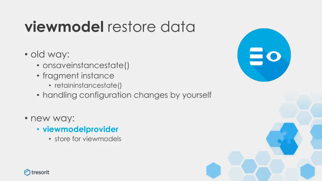 viewmodel restore data