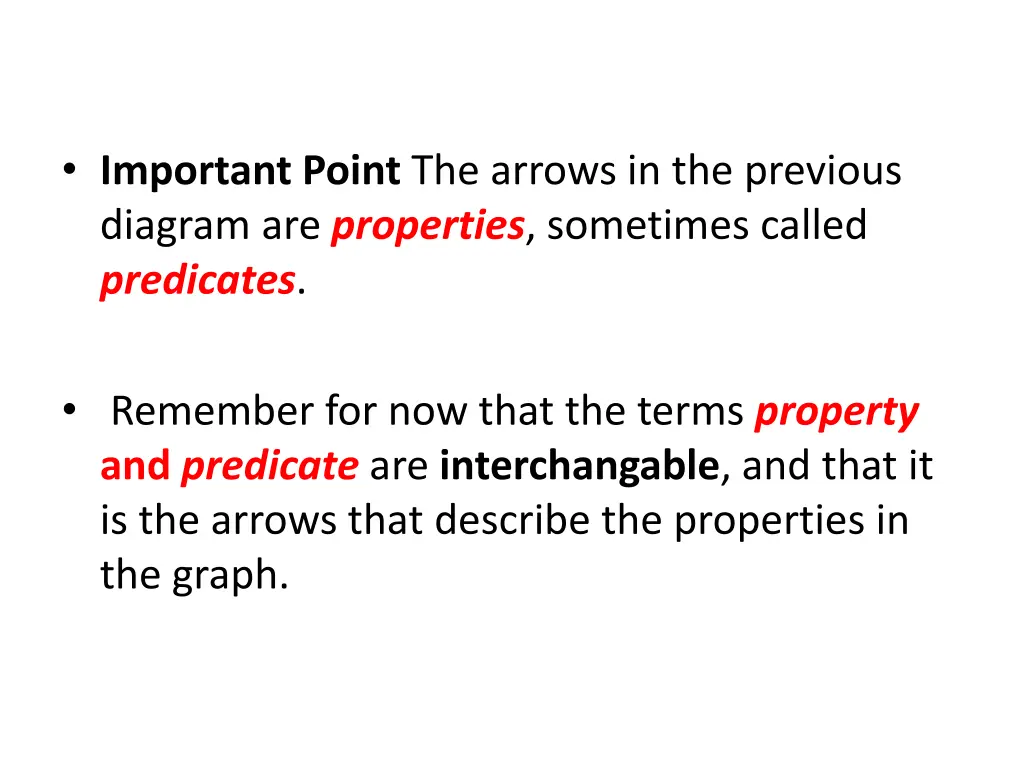 important point the arrows in the previous
