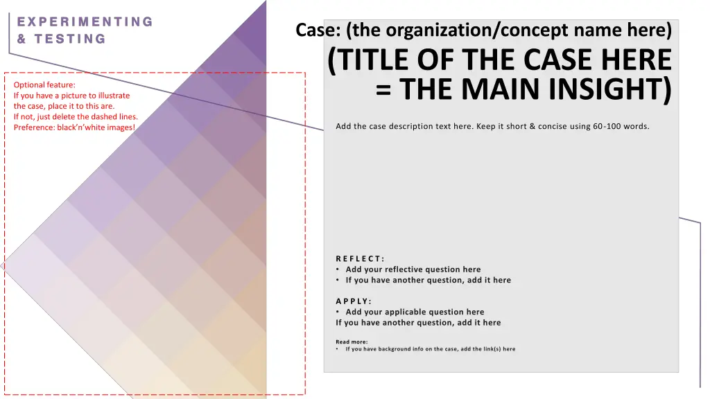 case the organization concept name here title 5