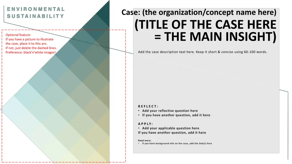 case the organization concept name here title