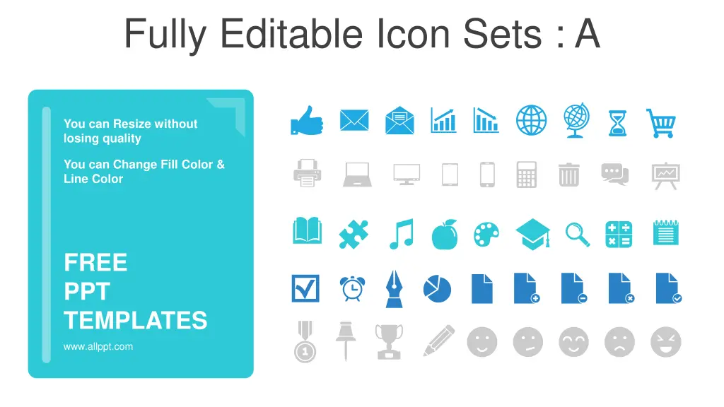 fully editable icon sets a