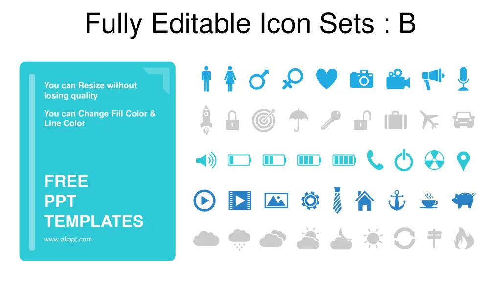 fully editable icon sets b
