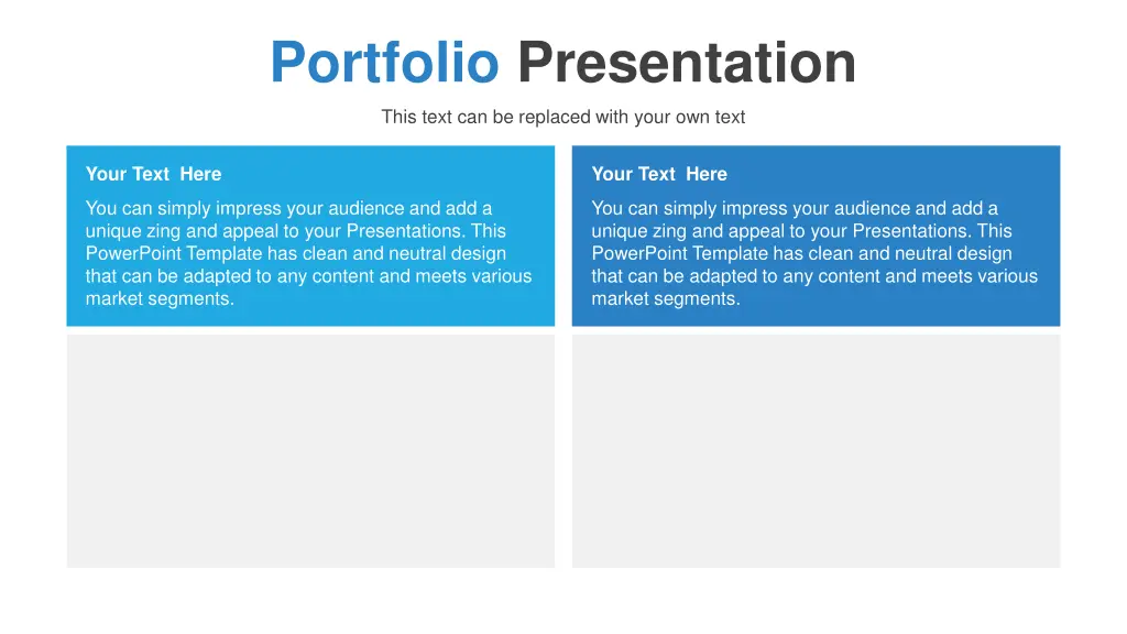 portfolio presentation 1