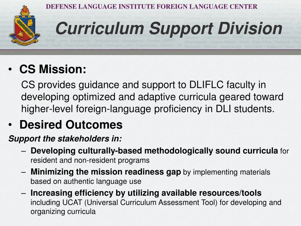 defense language institute foreign language 6