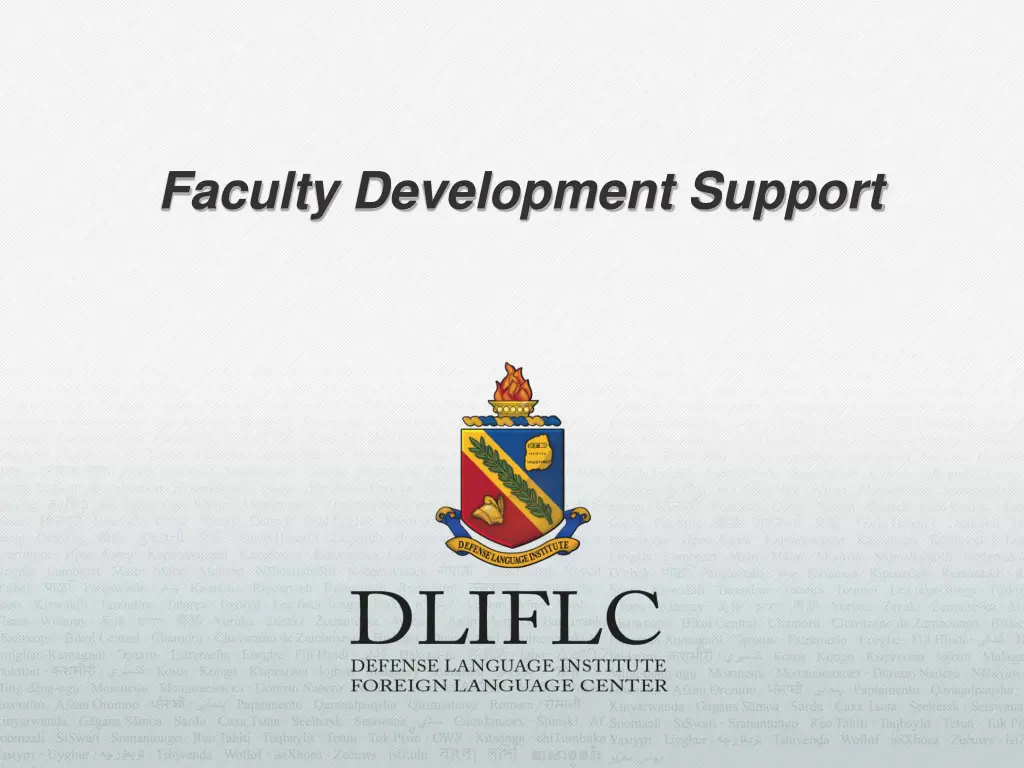 faculty development support