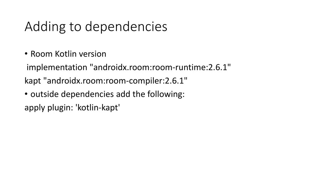adding to dependencies 1