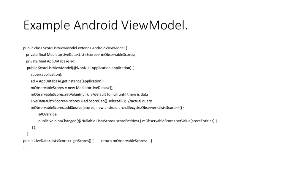example android viewmodel