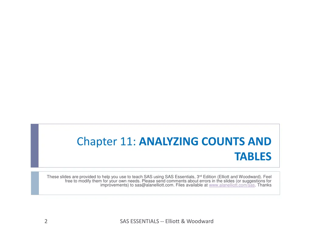 chapter 11 analyzing counts and