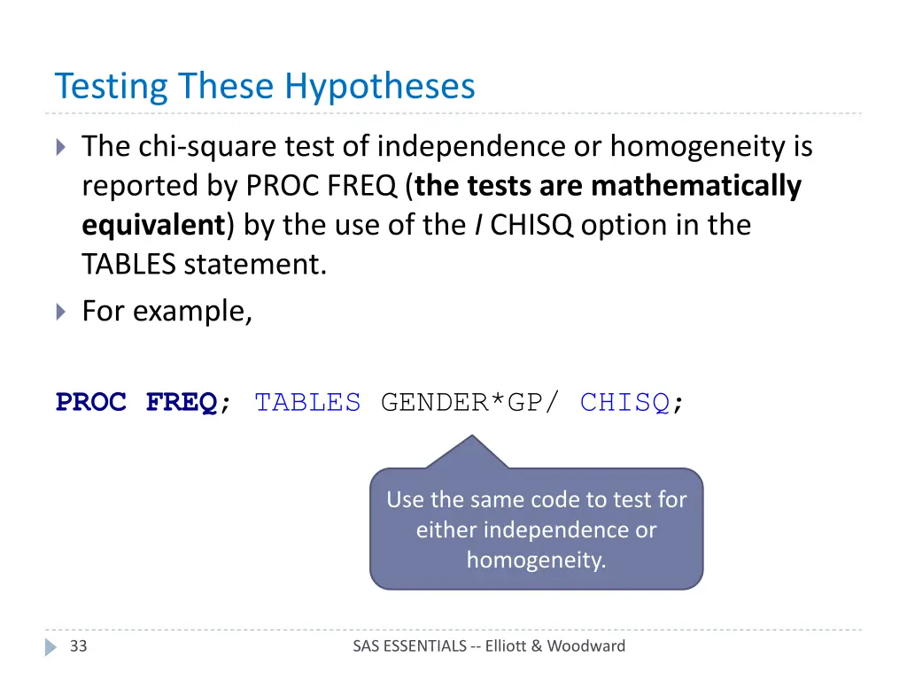 testing these hypotheses