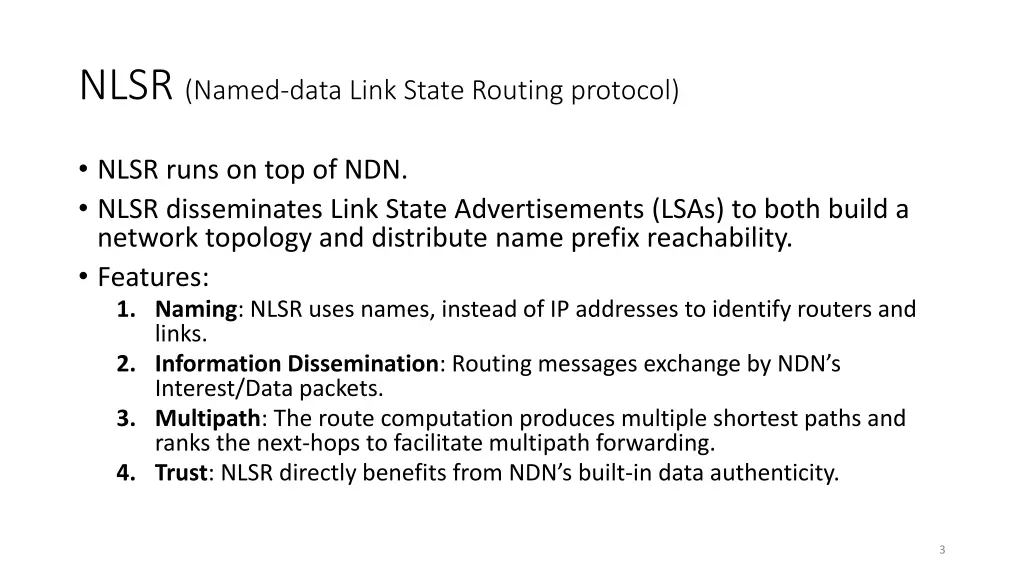 nlsr named data link state routing protocol 1