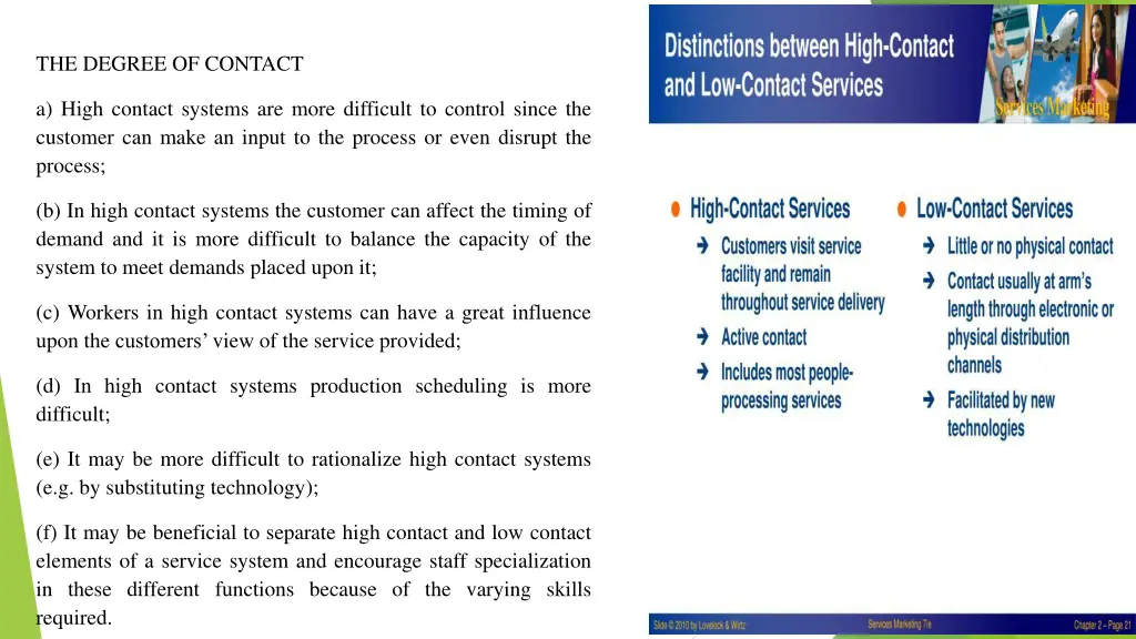 the degree of contact