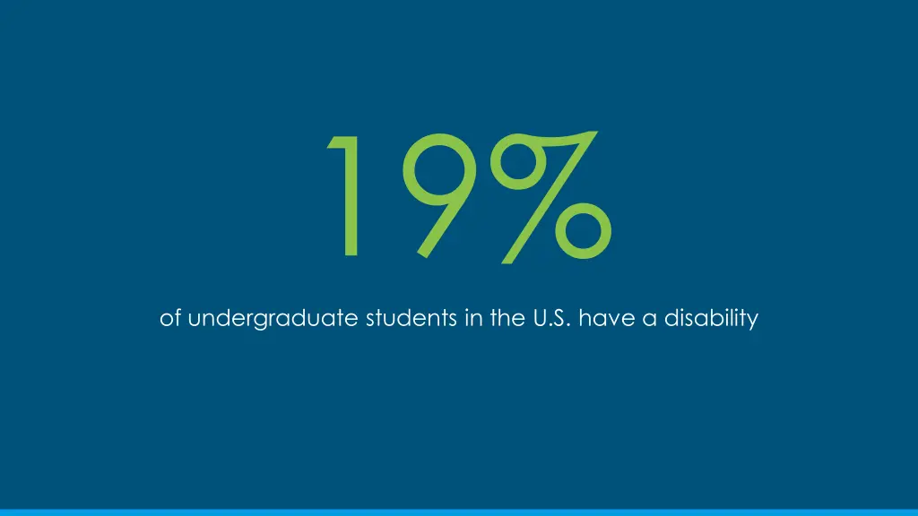 19 of undergraduate students in the u s have