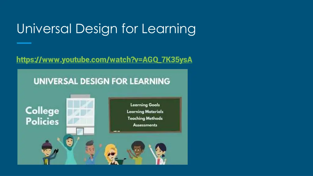 universal design for learning