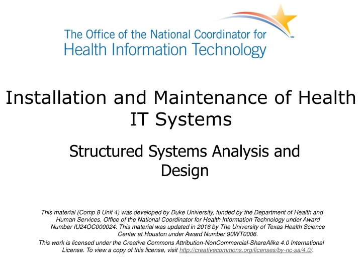 installation and maintenance of health it systems
