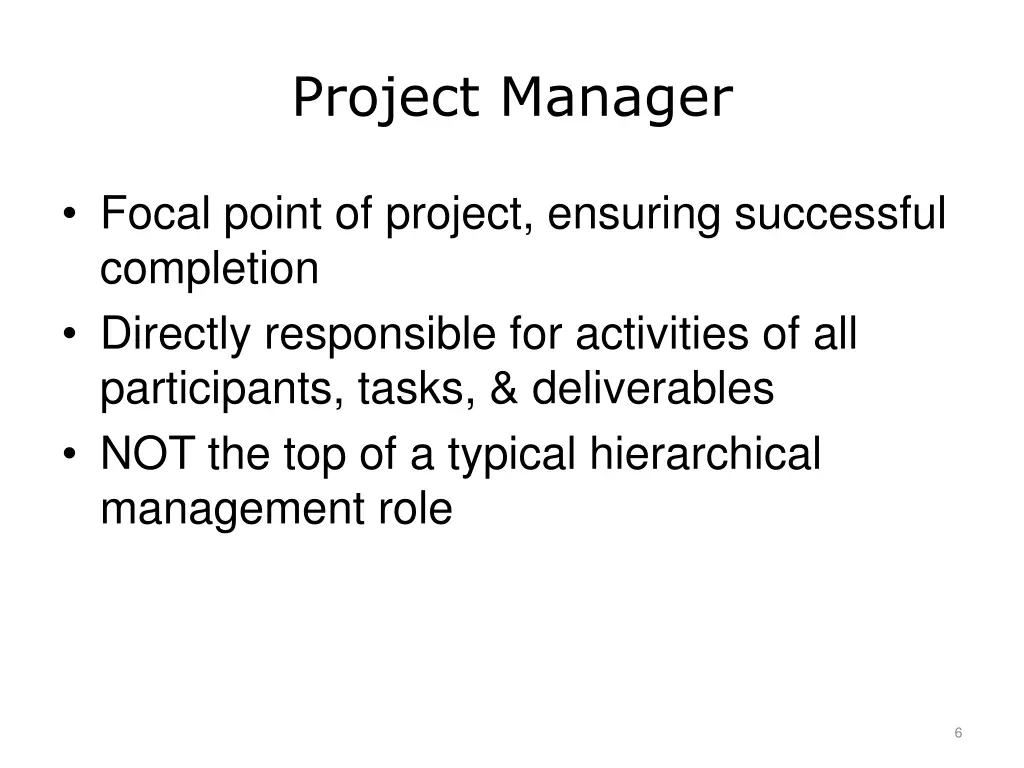 project manager