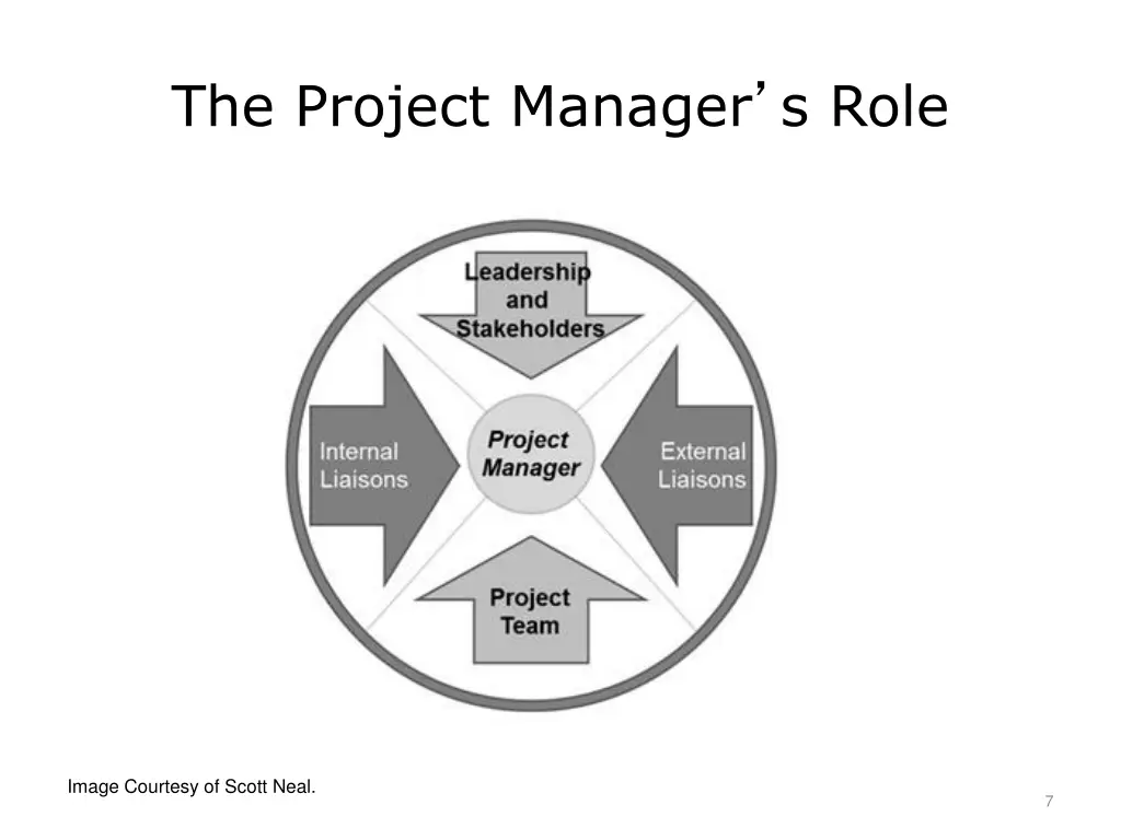 the project manager s role