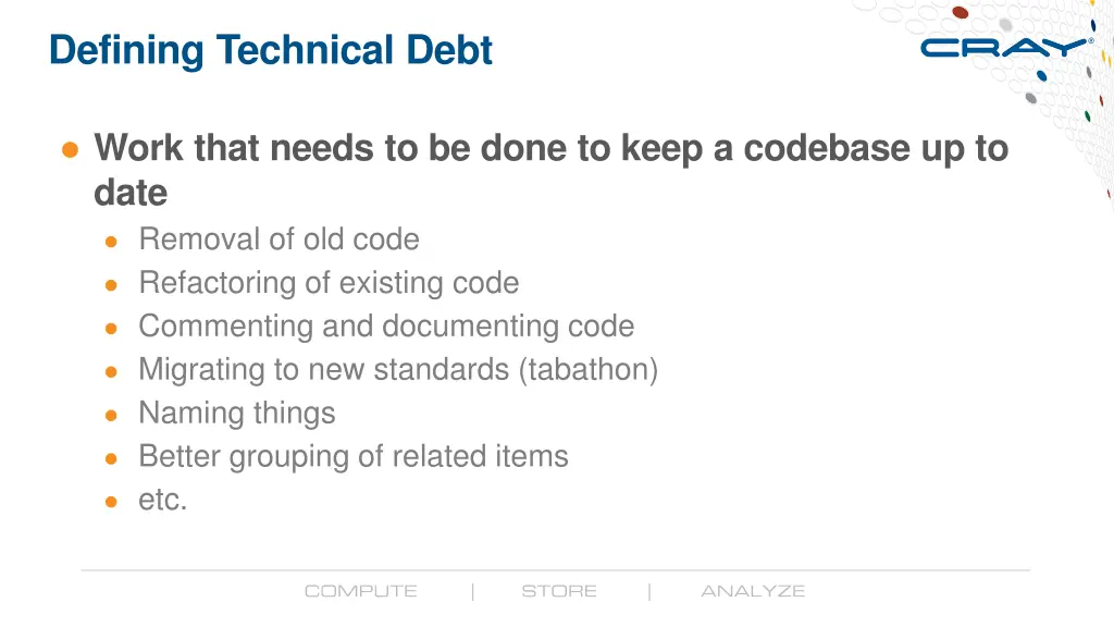 defining technical debt