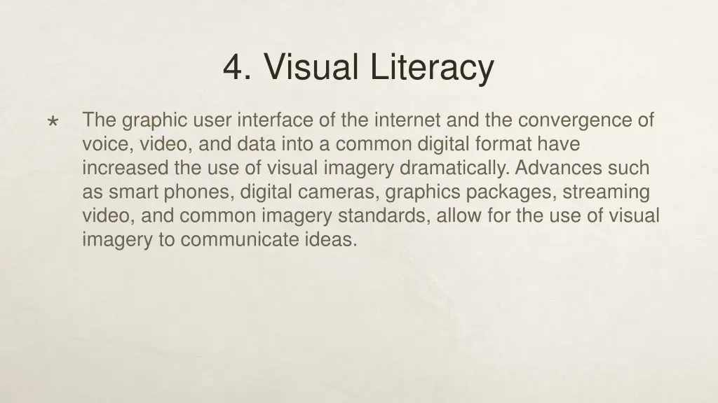4 visual literacy