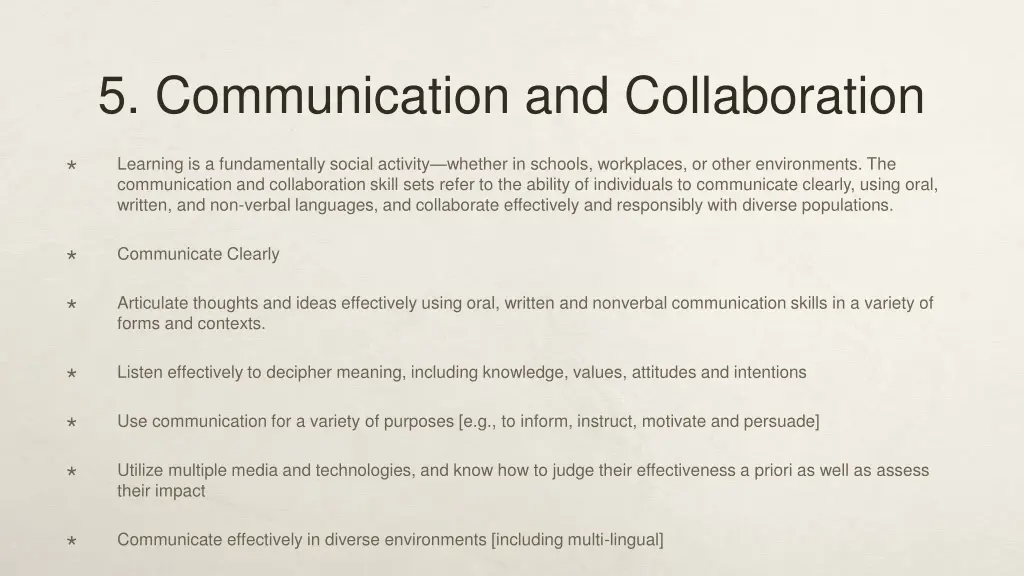 5 communication and collaboration