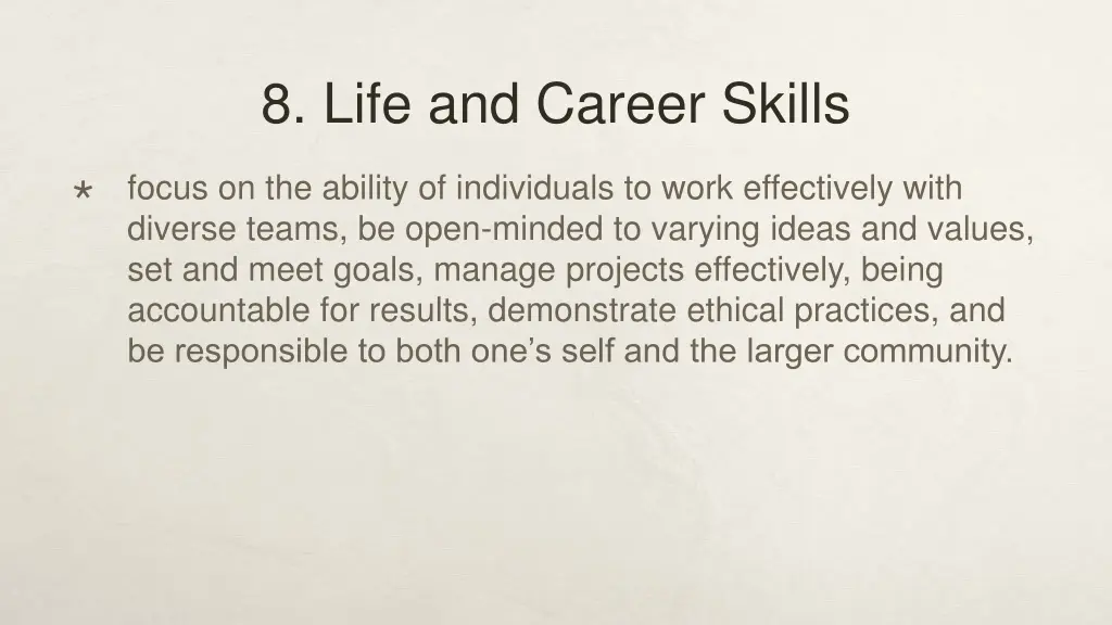 8 life and career skills