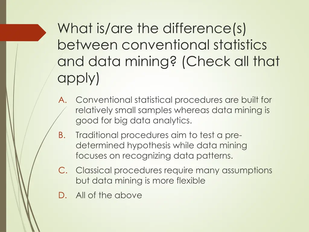 what is are the difference s between conventional