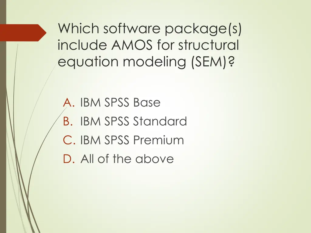 which software package s include amos
