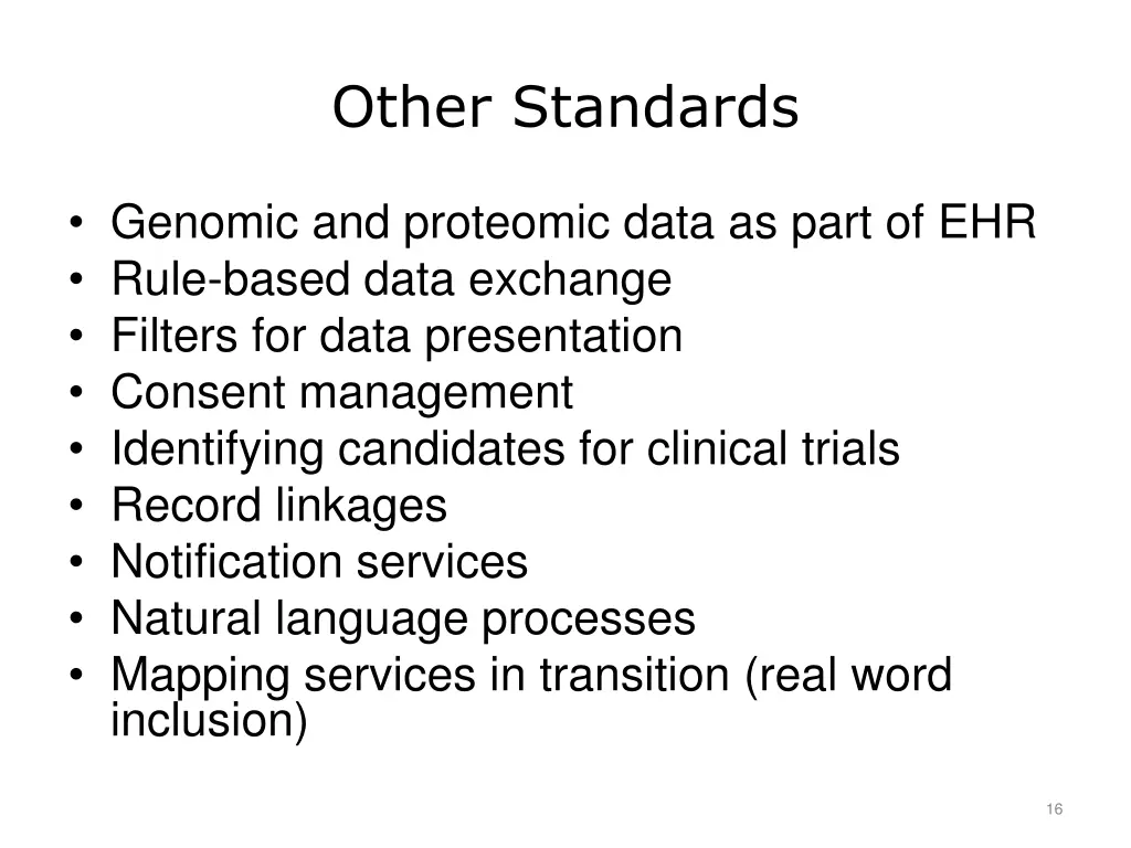 other standards