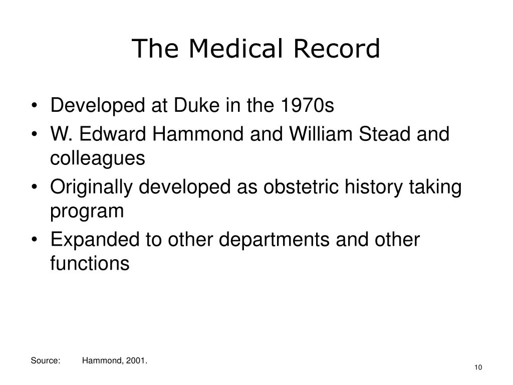 the medical record