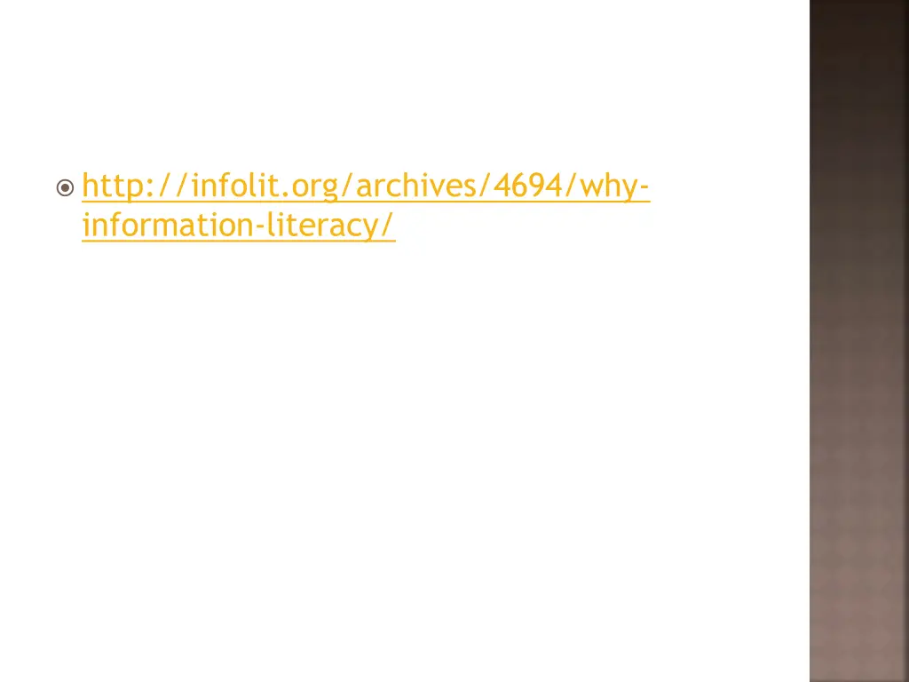 http infolit org archives 4694 why information