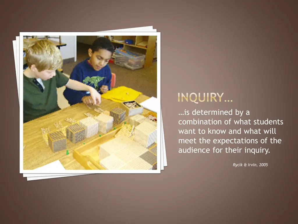 inquiry is determined by a combination of what