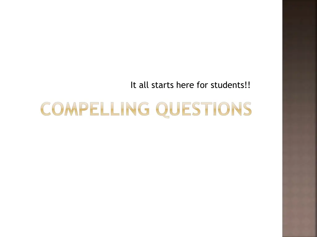 it all starts here for students