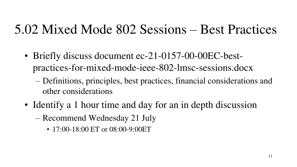 5 02 mixed mode 802 sessions best practices