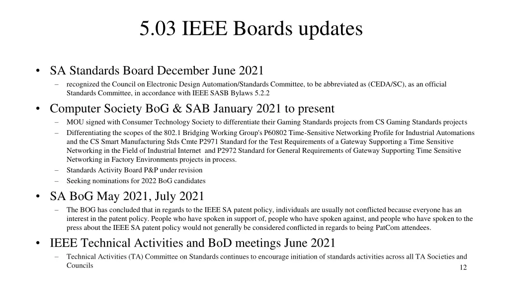 5 03 ieee boards updates