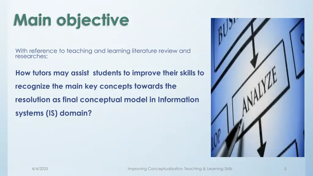 main objective