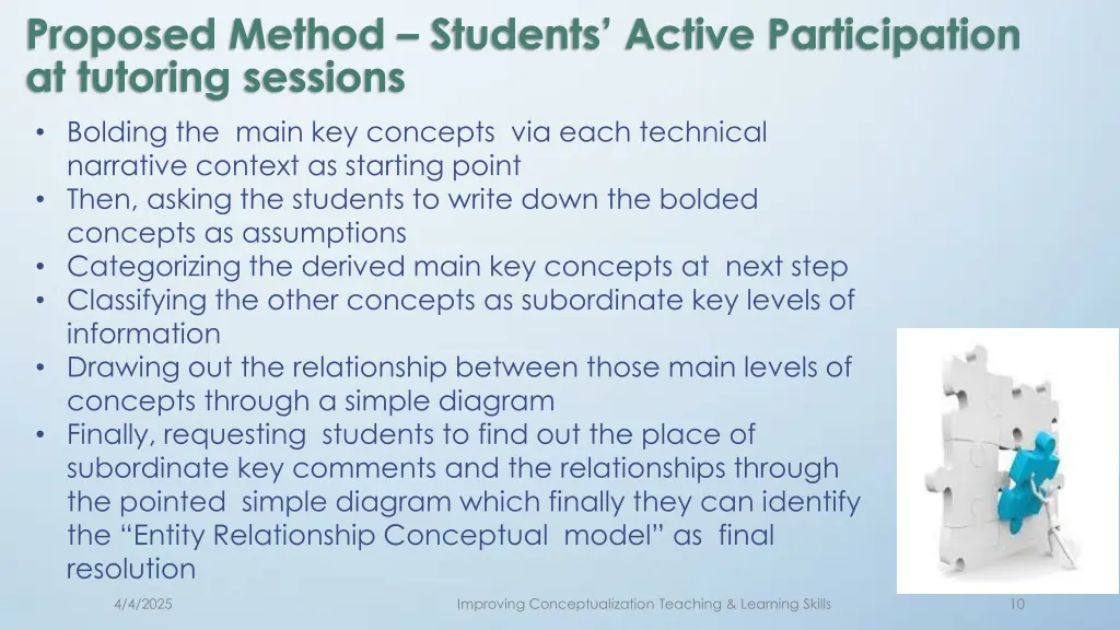 proposed method students active participation