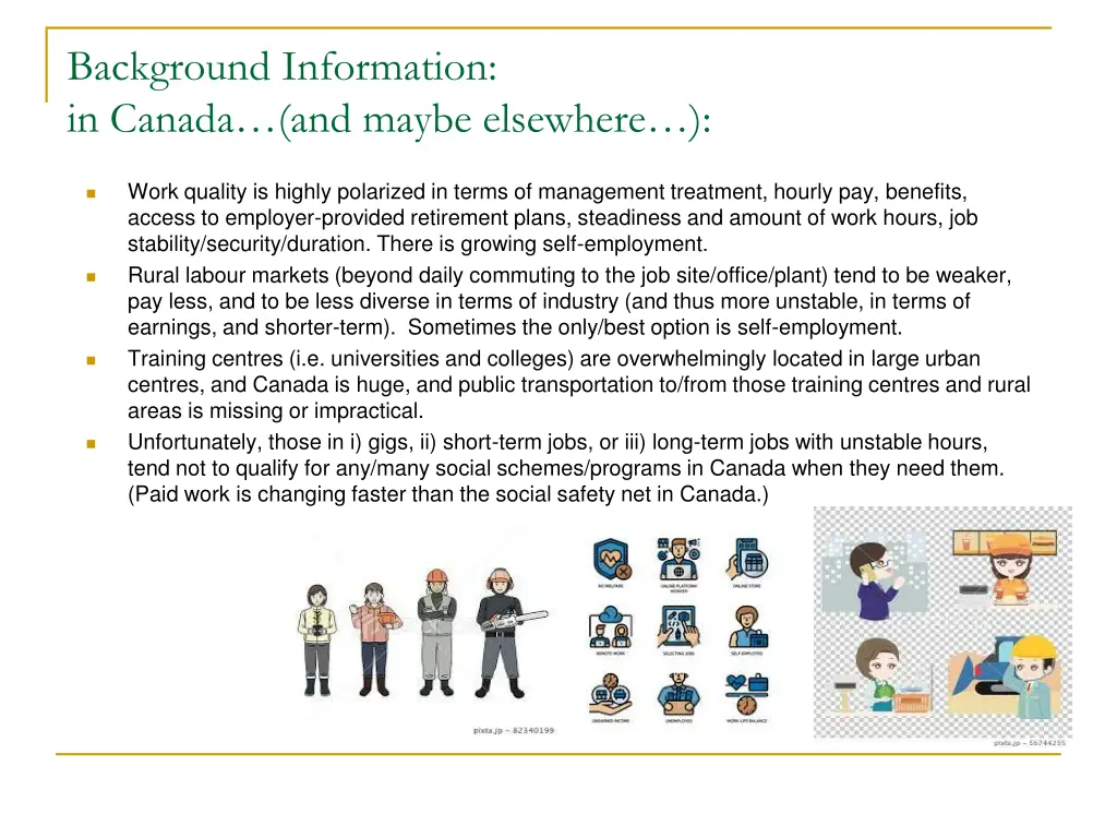 background information in canada and maybe