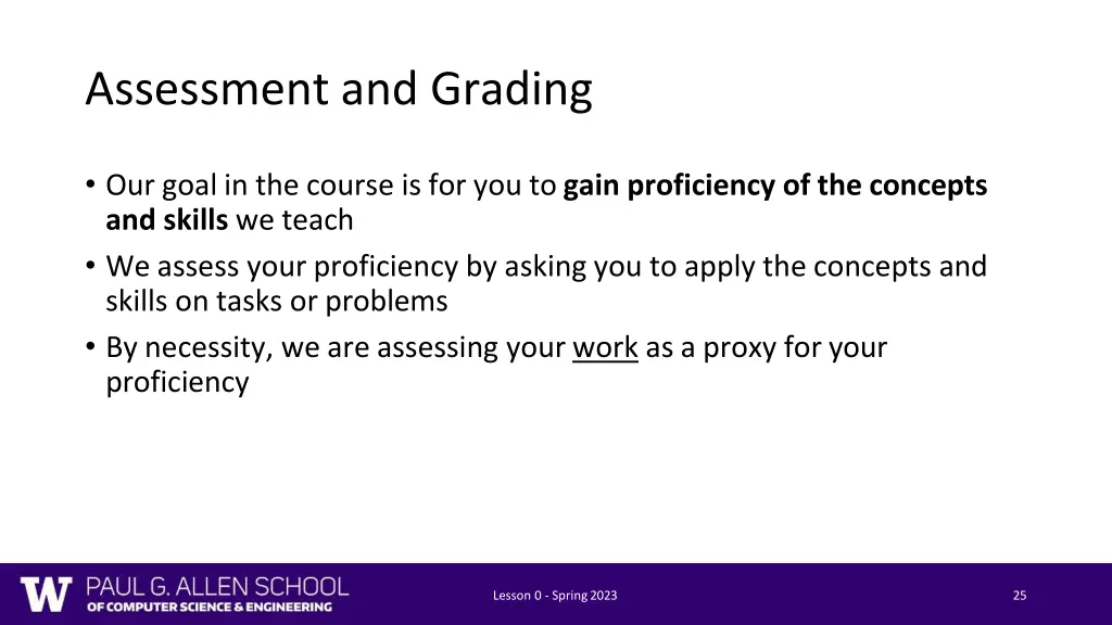 assessment and grading
