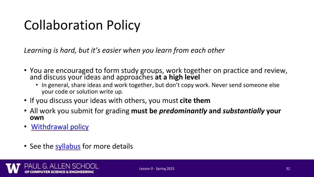 collaboration policy