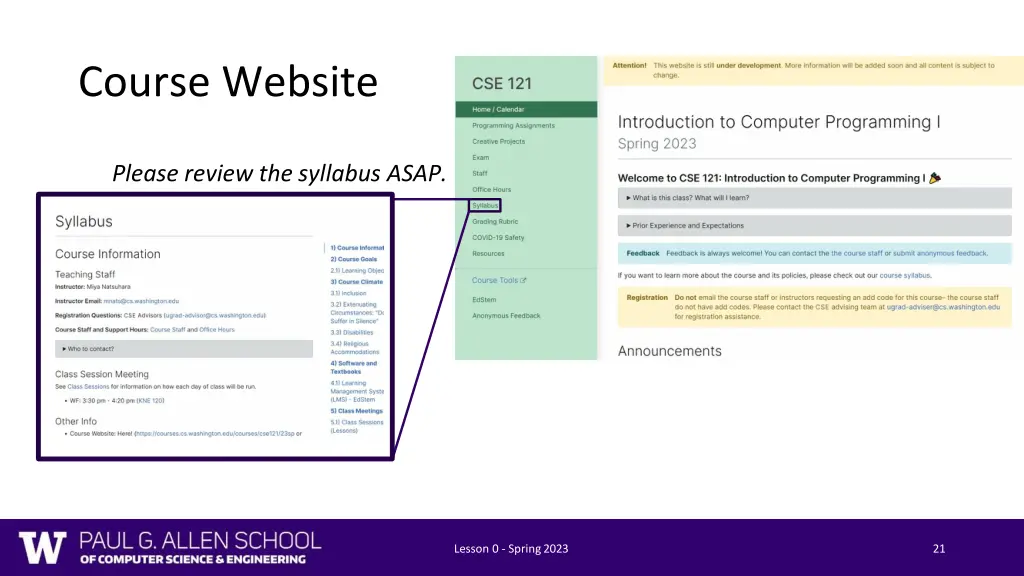 course website 1