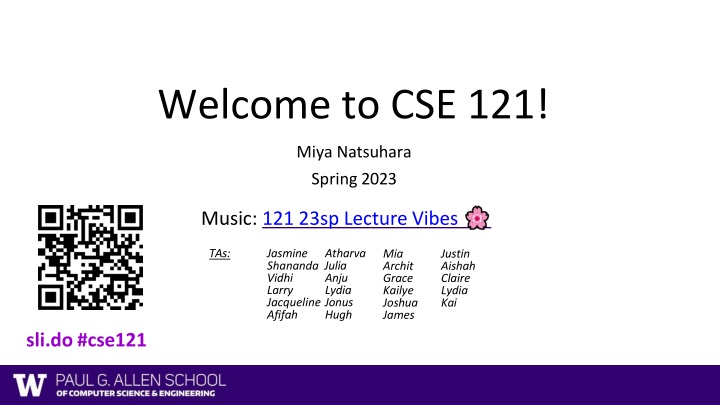 welcome to cse 121
