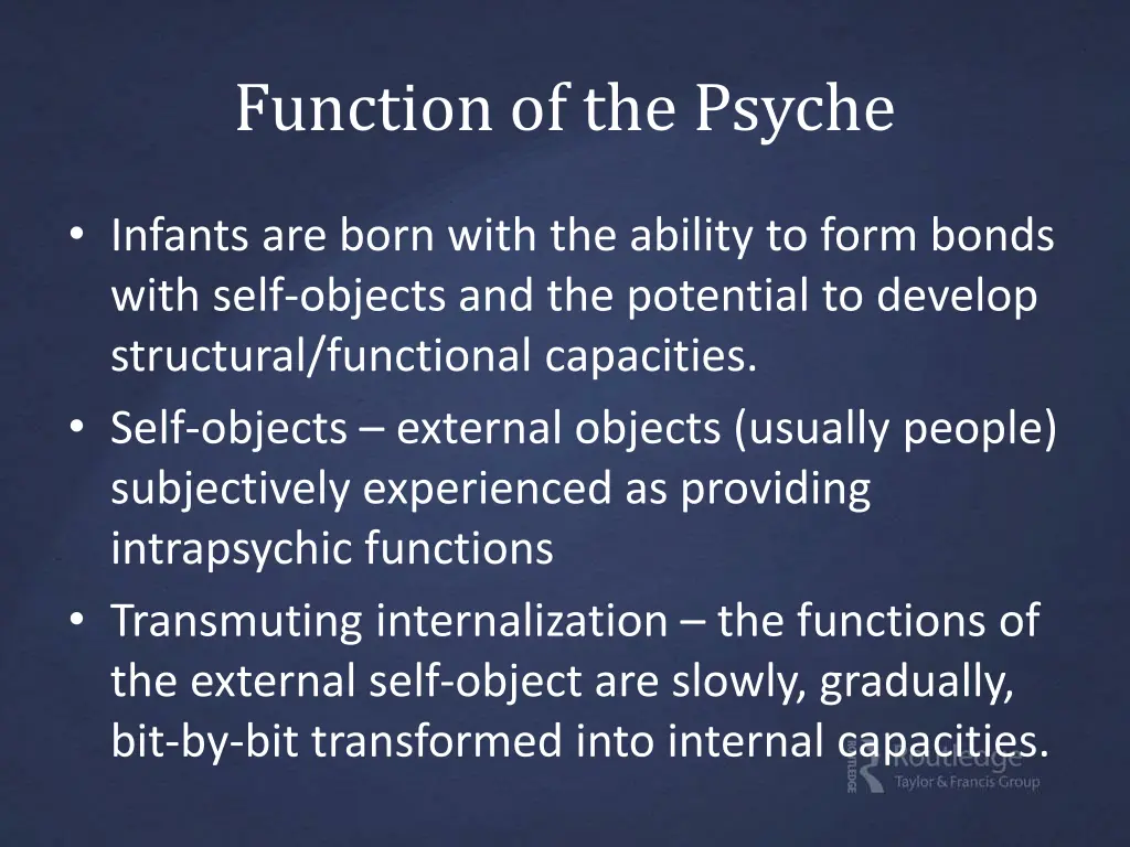 function of the psyche 1