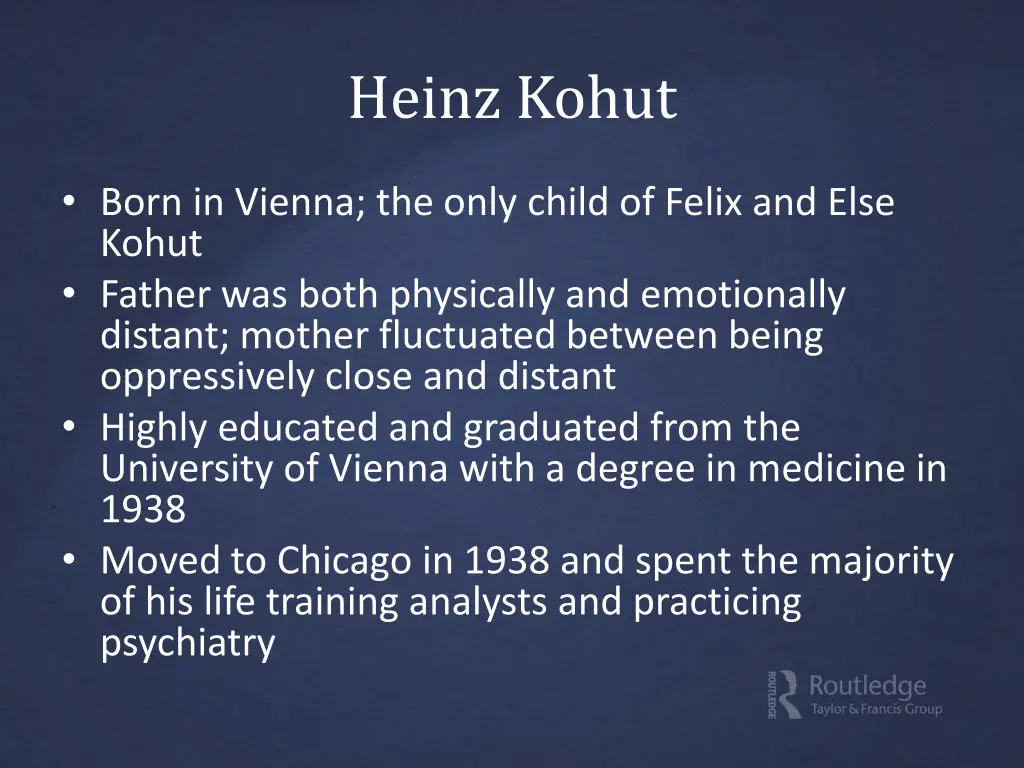heinz kohut