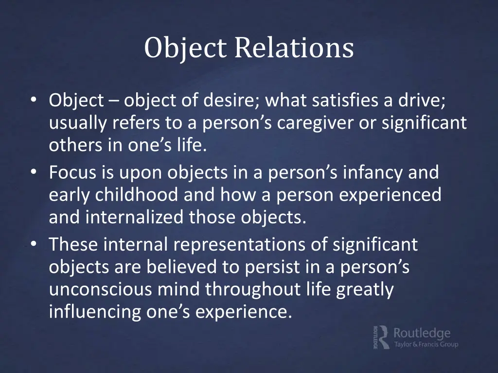 object relations