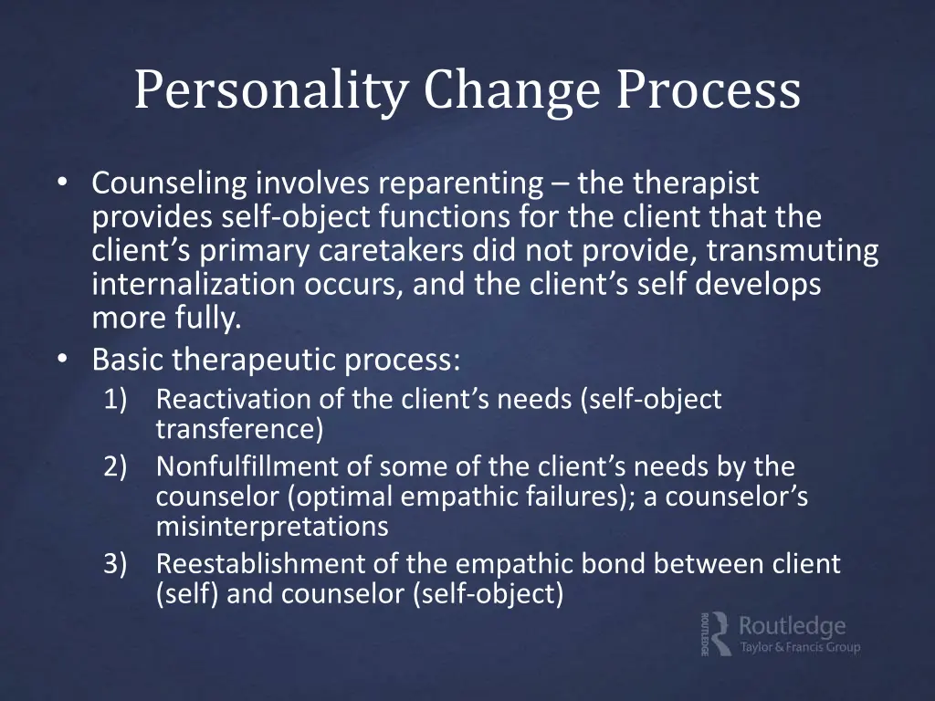 personality change process