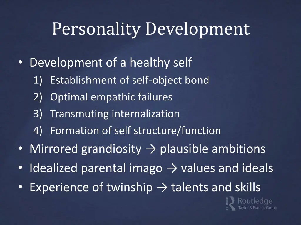 personality development
