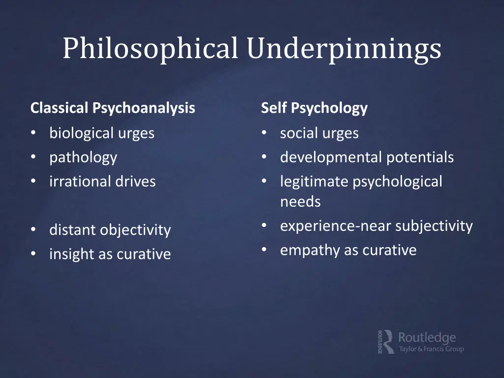 philosophical underpinnings 1