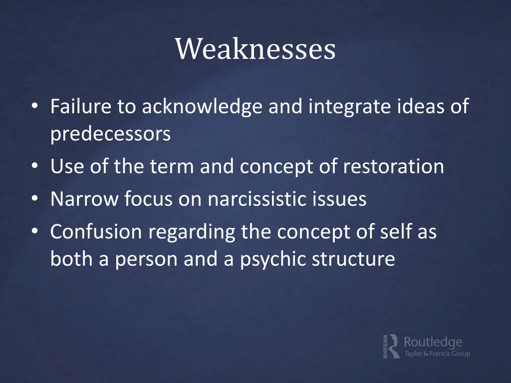 weaknesses