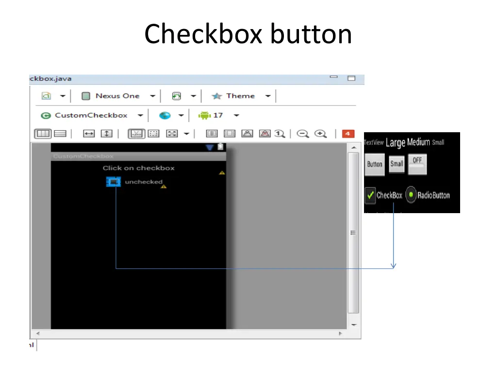 checkbox button