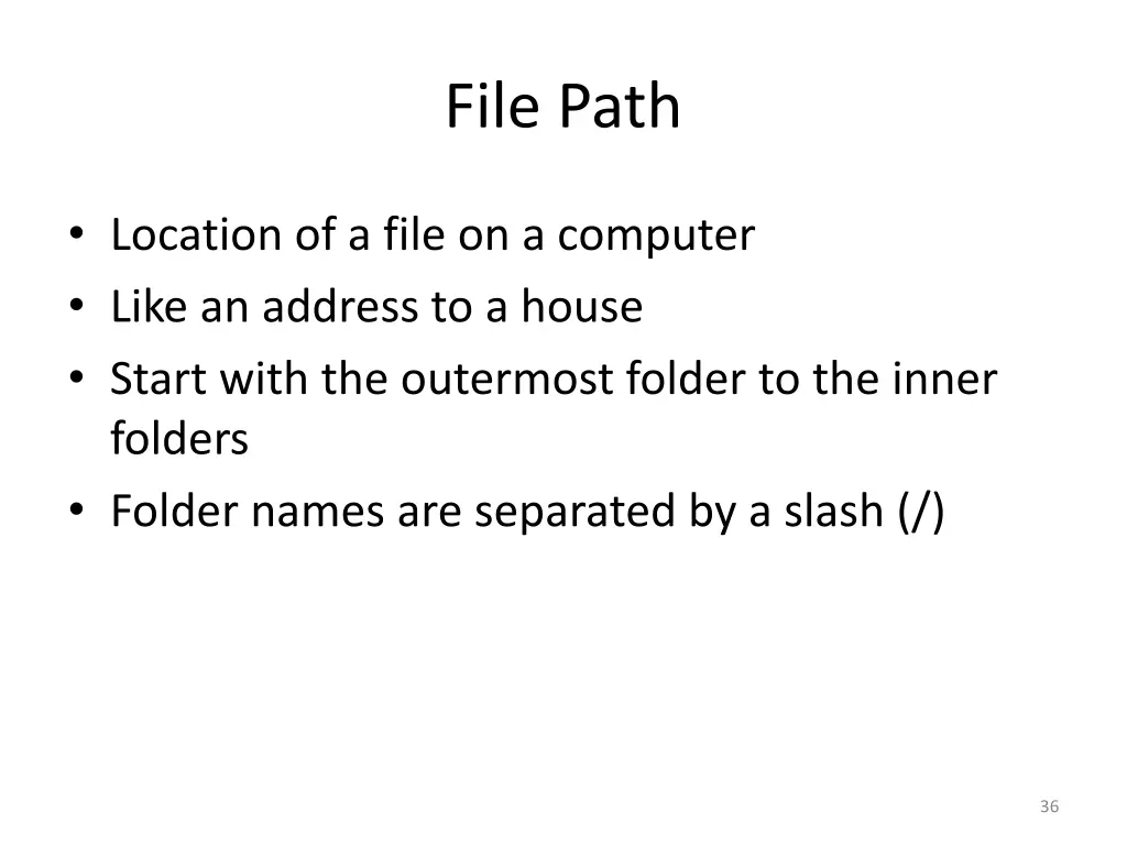 file path