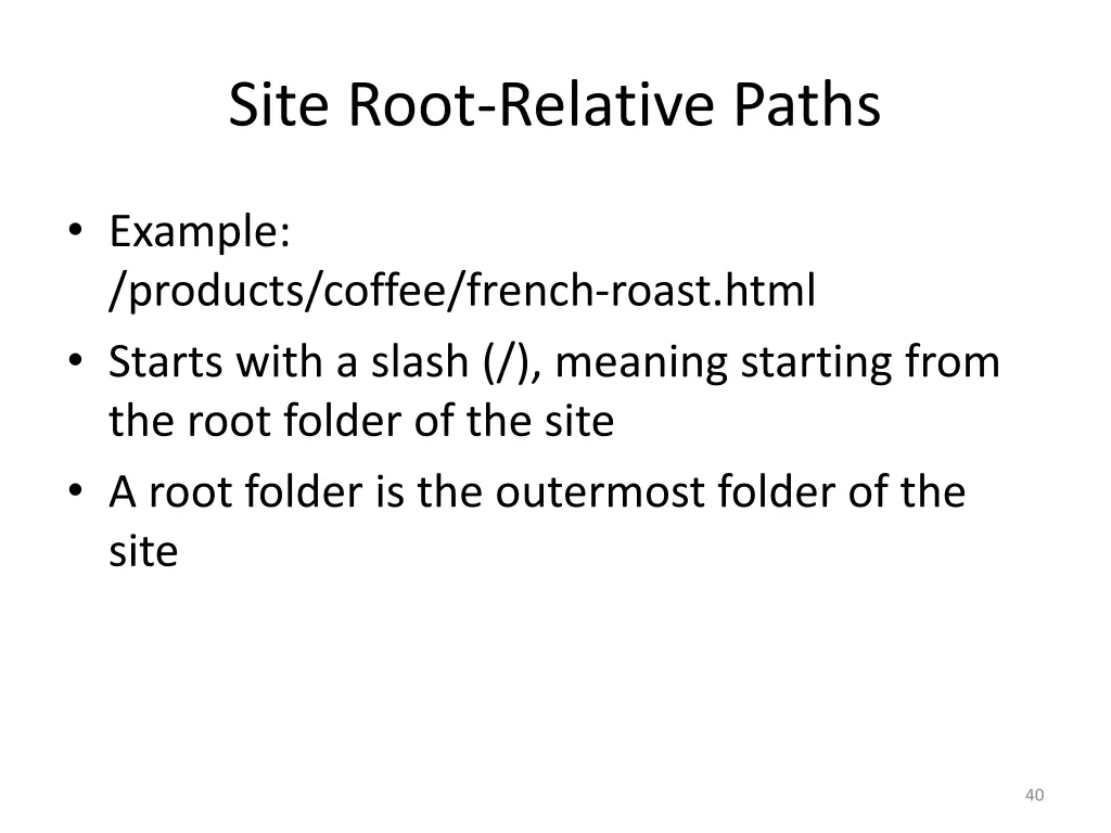 site root relative paths